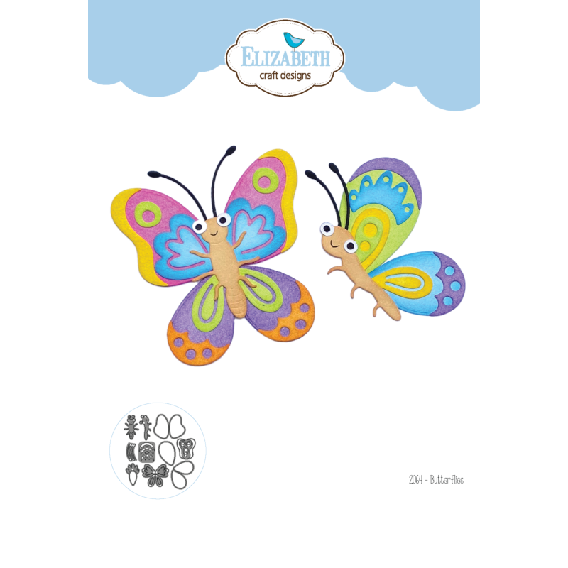 Elizabeth Craft Designs Die Set - Butterflies, ECD2064