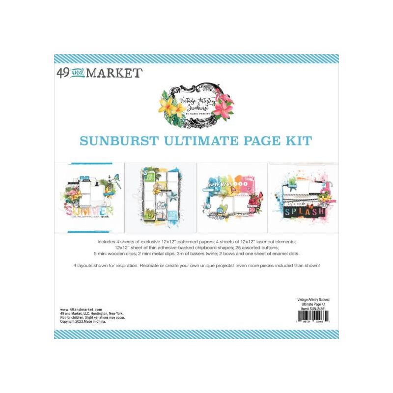 49 And Market Ultimate Page Kit-Vintage Artistry Sunburst - 786724924661