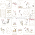 Alexandra Renke Design paper 'Card sheet rose spring time'