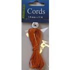 Waxed Cotton Cord 1 mm/5 mtr oranje 