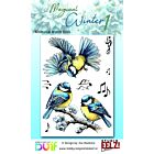 Studio EELZ Clear Stamps  Magical Winter 1 Whimsical Winter Birds