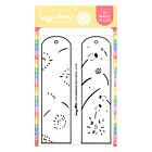 Waffle Flower Round Floral Bookmark Duo Stamp Set