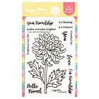 Waffle Flower Sketched Chrysanthemum Stamp Set