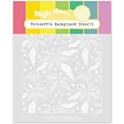 Waffle Flower Poinsettia Background Stencil