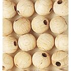 Wooden Beads Naturel, 8mm, 95pcs