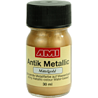 Antiek Metallic Verf 30ml Middengoud