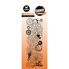 StudioLight Clear Stamp Gear background Grunge Collection nr.734