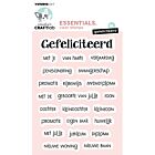 CCL Clear Stamp Gefeliciteerd Essentials nr.756