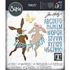 Thinlits Die by Tim Holtz Vault Hippity Hop (8pcs)