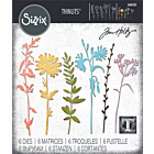 Thinlits Die by Tim Holtz Vault Wildflowers (6pcs)