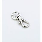 Sleutelhanger Hook & clasp, Platinum 33mm