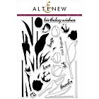 Altenew clear stamp set Tulip