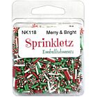 Buttons Galore Sprinkletz Embellishments 12g Merry & Bright