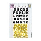 Shape Die & Clear Stamp Scandinavian Alphabet Uppercase (CDCS002) 