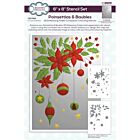 Poinsettias & Baubles Companion Colouring Stencil (CEST169)