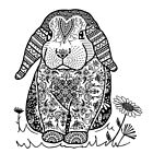 Crafty Individuals Daisy the Bunny Unmounted Rubber Stamps (CI-646) 