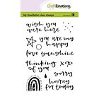 CraftEmotions clearstamps A6 - handletter - Rainbow 2 (Eng) Carla Kamphuis