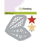 CraftEmotions Die - kerstversiering ster 3D 15,5 cm Card 5x10cm