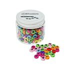 CraftEmotions Letter beads - round colored opaque 270 pcs 7mm