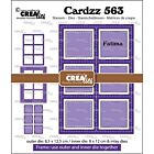 Crealies Cardzz Frame & Inlay Fatima 6x vierkant CLCZ563 8,5x12,5 - 8x12cm + inlay dies