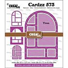 Crealies Cardzz Frame & inlay Yvon CLCZ573 8,5x12,5cm