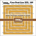 Crealies Crea-Nest-Lies XXL Inchies vierkant dunne kaders CLNestXXL165 max. 5,125 x 5,125 inch