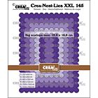 Crealies Crea-Nest-Lies XXL Big scalloped rectangles CLNestXXL145 max. 12 x 16 cm