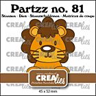 Crealies Partzz Leeuw CLPartzz81 45x52mm 