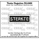 Crealies Texto Negativo Die STERKTE - NL - NL (H) NL04H max. 17x46mm