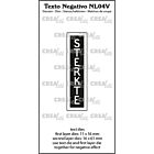 Crealies Texto Negativo Die STERKTE - NL - NL (V) NL04V max. 16x61mm