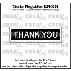 Crealies Texto Negativo Thank you - ENG (H) EN01H max.17x60mm