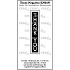 Crealies Texto Negativo Thank you - ENG (V) EN01V max.16x75mm