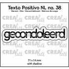 Crealies Texto Positivo gecondoleerd - NL (H) POSNL38  71x14mm