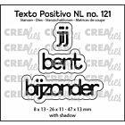 Crealies Texto Positivo jij bent bijzonder - NL (H) POSNL121  8x13 - 26x11 -  47x13mm