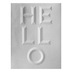 Spellbinders Beveled Hello A2 Cardfront 3D Embossing Folder (E3D-090)