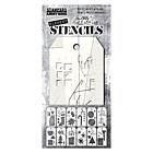 Tim Holtz Element Stencils 12/Pkg Festive Art