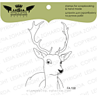  Lesia Zgharda Design photopolymer Stamp Deer FA108