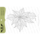 Lesia Zgharda Design Stamp Puansetias leaf Big