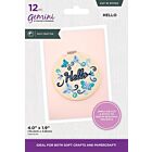 Cut 'N' Stitch Multi Craft Dies Hello (GEM-MMD-CSHL)