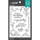 Hero Arts Clear Stamps 4"X6" Morning Glory Messages