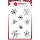 Woodware Paintable Baubles Snowflakes Clear Stamps (JGS874)