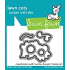 Lawn Fawn custom craft dies winter dragon - lawn cuts