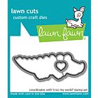 Lawn Fawn 2x3 clear stamp set croc my world - lawn cuts