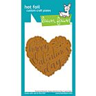 Lawn Fawn hot foil plates foiled sentiments: happy valentine's day hot foil plate