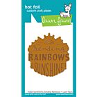 Lawn Fawn hot foil plates foiled sentiments: sending rainbows hot foil plate