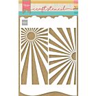 Marianne Design Craft Stencil - A4 - Slimline Zonnestralen 