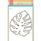 Marianne Design Craft Stencil Monstera blad  149x149mm      