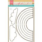 Marianne Design Craft Stencil Regenboog 21 x 15 cm 