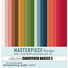 Masterpiece Papiercollectie Cardstock Basics #3 12x12 10vl MP202033