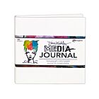 Dina Wakley Media White Journal 6"X6" Includes Heavyweight Watercolor Paper